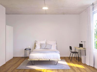Double bedroom in 4-bedroom flat in Frankfurt