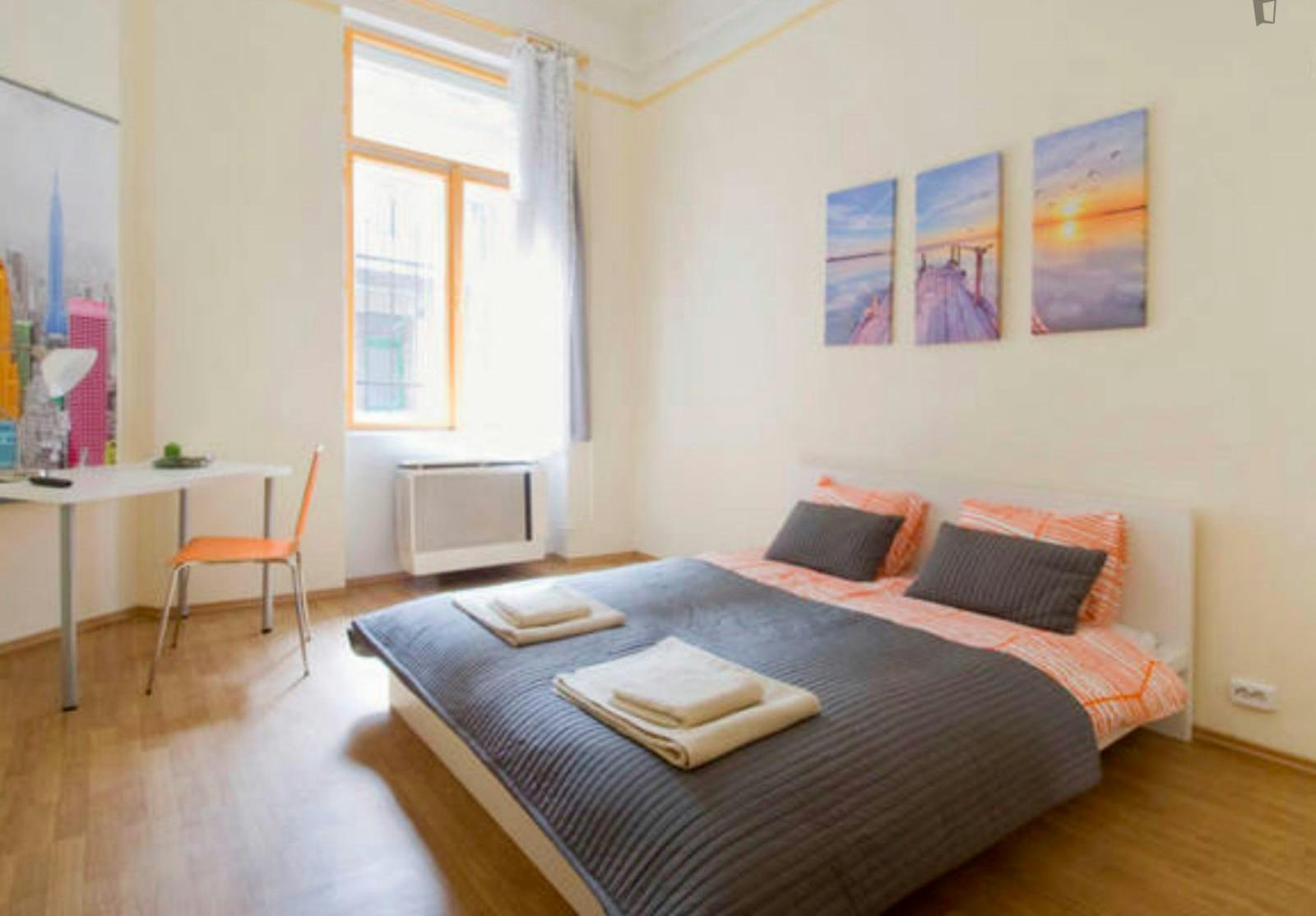 Elegant renewed spacious 2-bedroom flat in the Palace District in centre