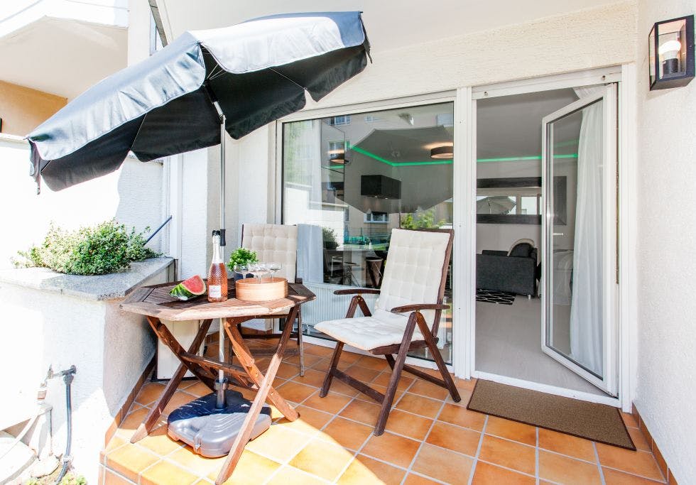Luxury***** Loft with a Relaxing Garden incl. Private Patio and Air Conditioning 