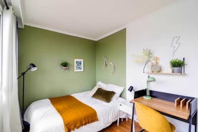 Comfortable 9.50 m² bedroom in coliving for rent in Paris - PA64