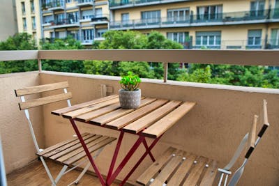 Apartment with balcony for shared accommodation for 2 people