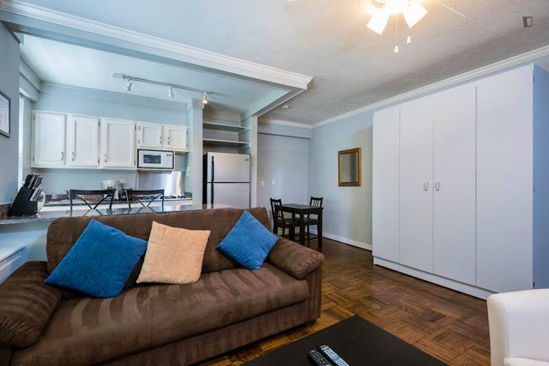 Bright studio on the convergence of Dupont Circle and the West End
