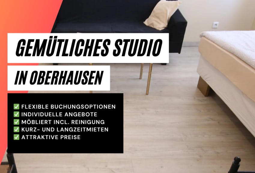 Cozy studio apartment in Oberhausen