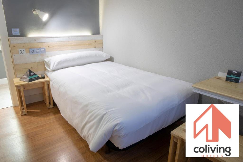Bright hotel room in Ponferrada