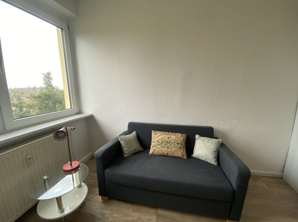 Furnished 2-room apartment in Dessau-Ziebigk, settlement