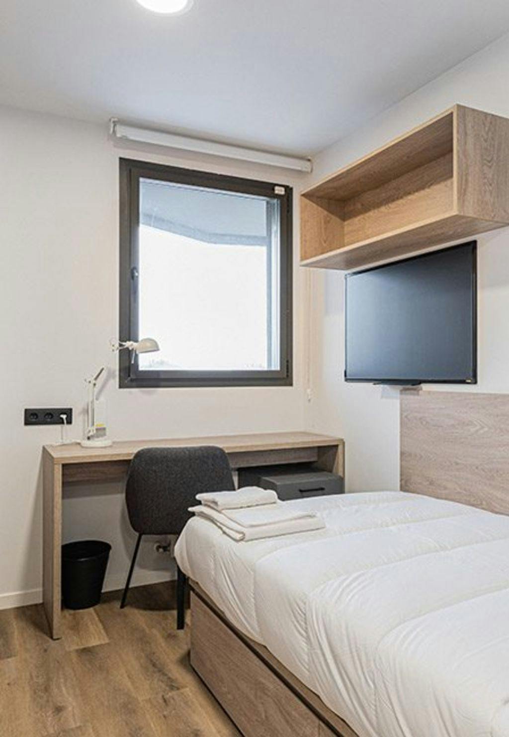 Single room in university residence in Santander