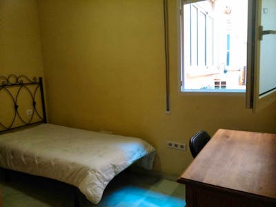 Single bedroom in a 4-bedroom apartment 15' walking from Campus Universitario