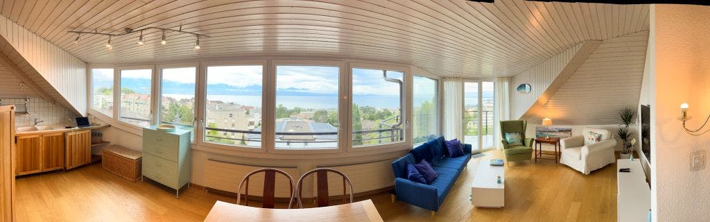 Beautiful top floor apartment in the heart of Lausanne
