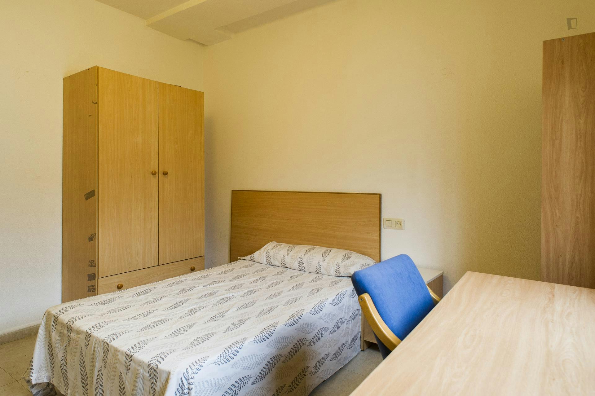 Comfortable single bedroom in a flat, near Instituto De Enseñanzas Aplicadas