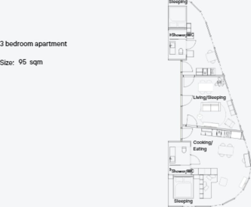 ArC  2-bedroom apartment Large