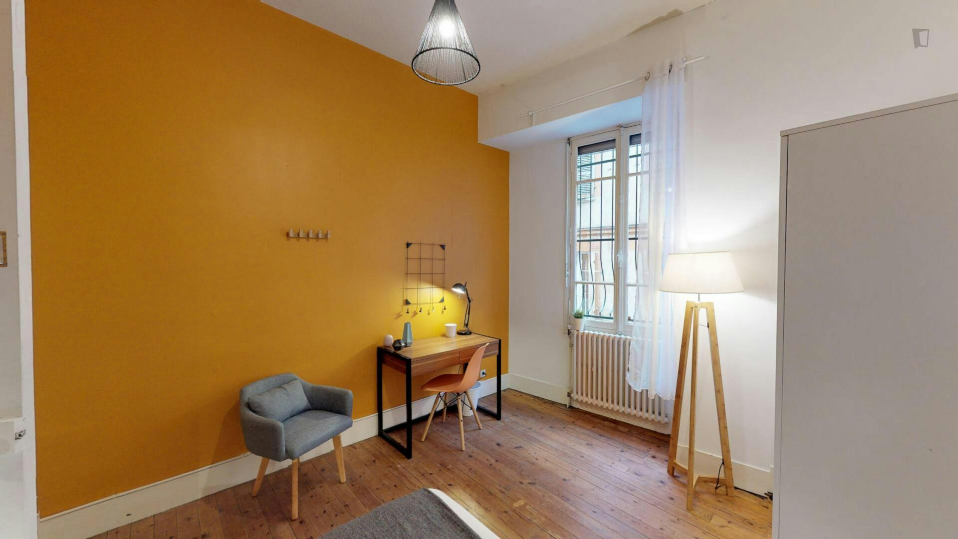 Charming double bedroom in a student flat, in the centre of Toulouse