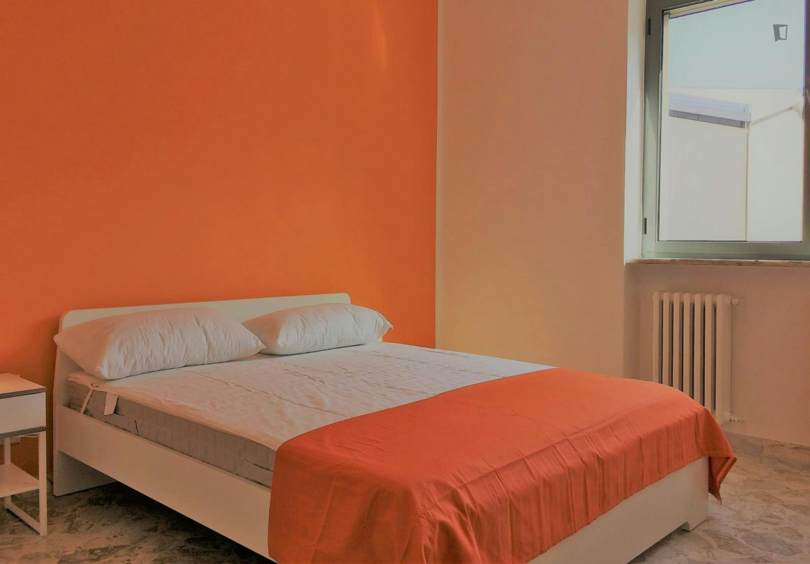 Comfy double bedroom near Quintino Sella metro station