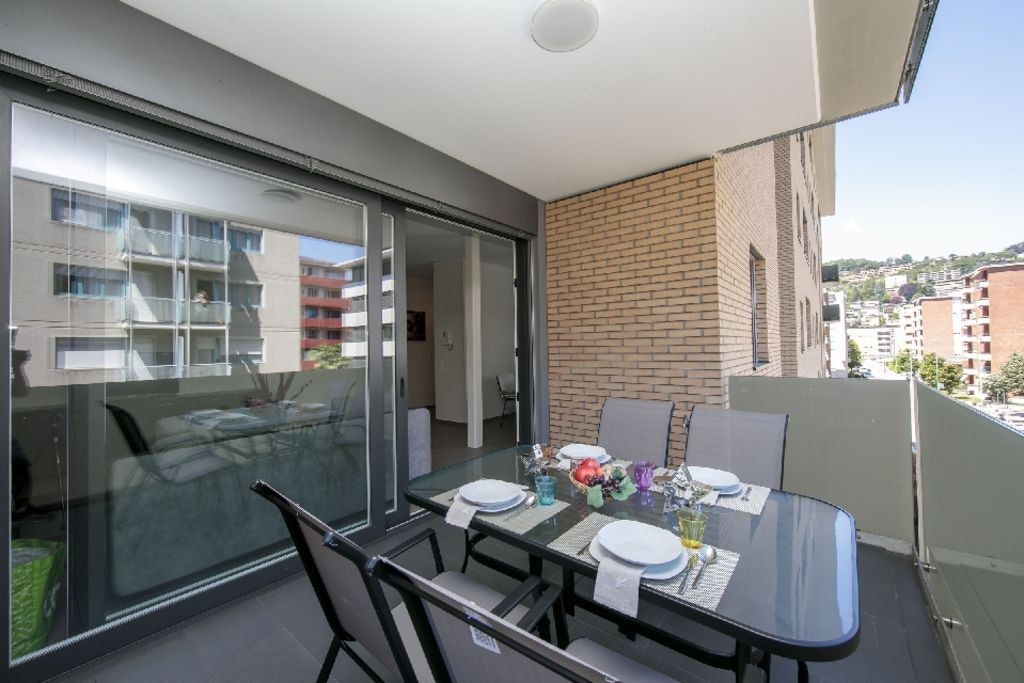 Holiday apartment with private balcony and parking space!