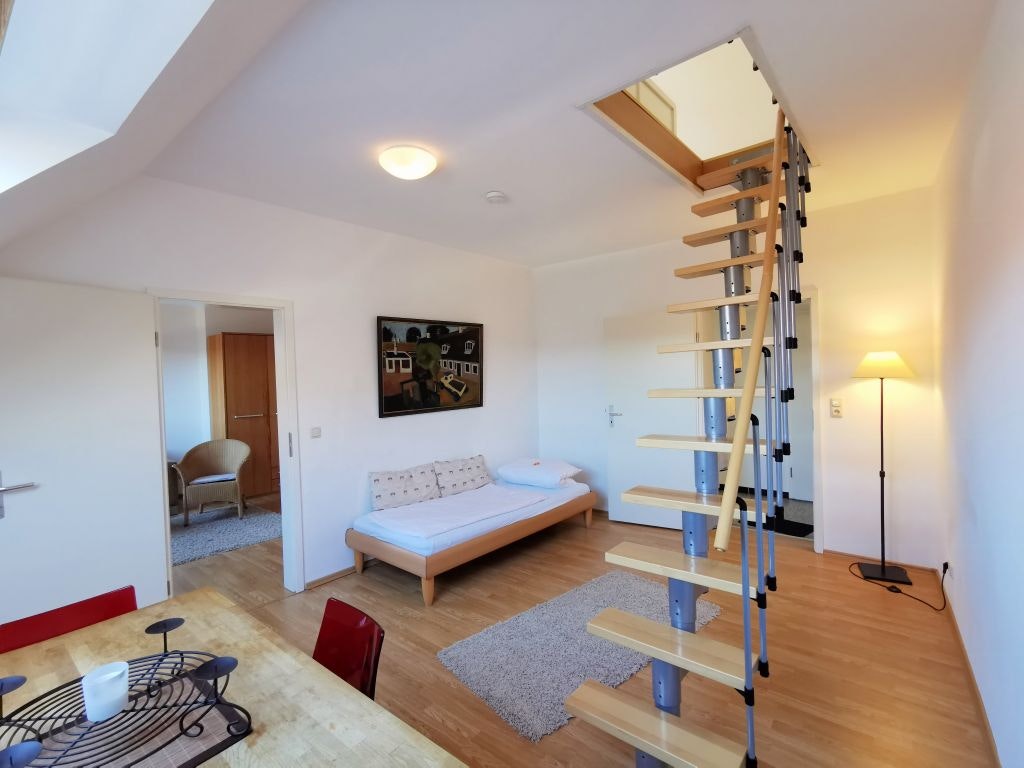 Bright attic apartment on two levels