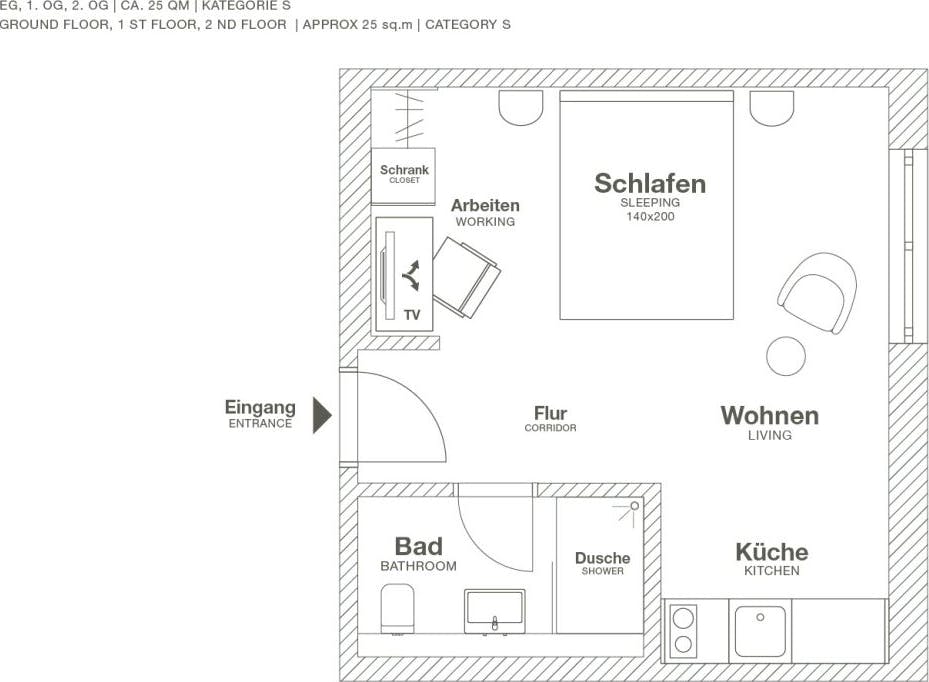 Serviced apartment in Wolfsburg - VW factory nearby
