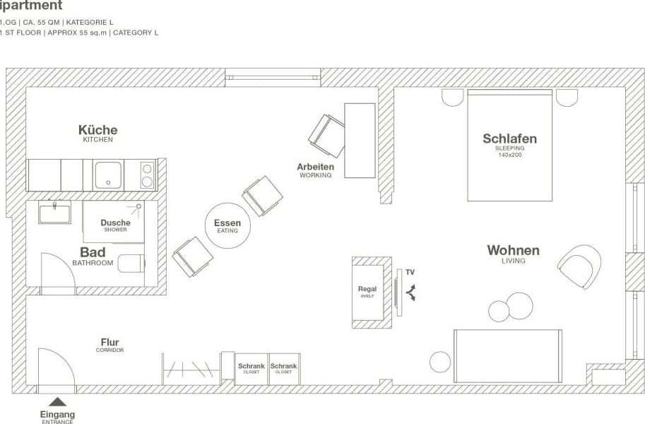 Serviced Apartment in Wolfsburg - near the VW factory
